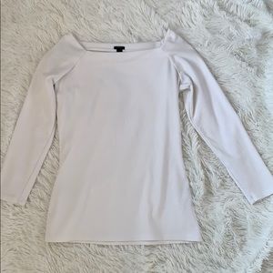 Boat neck, quarter length sleeve top